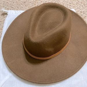 Brown fedora hat